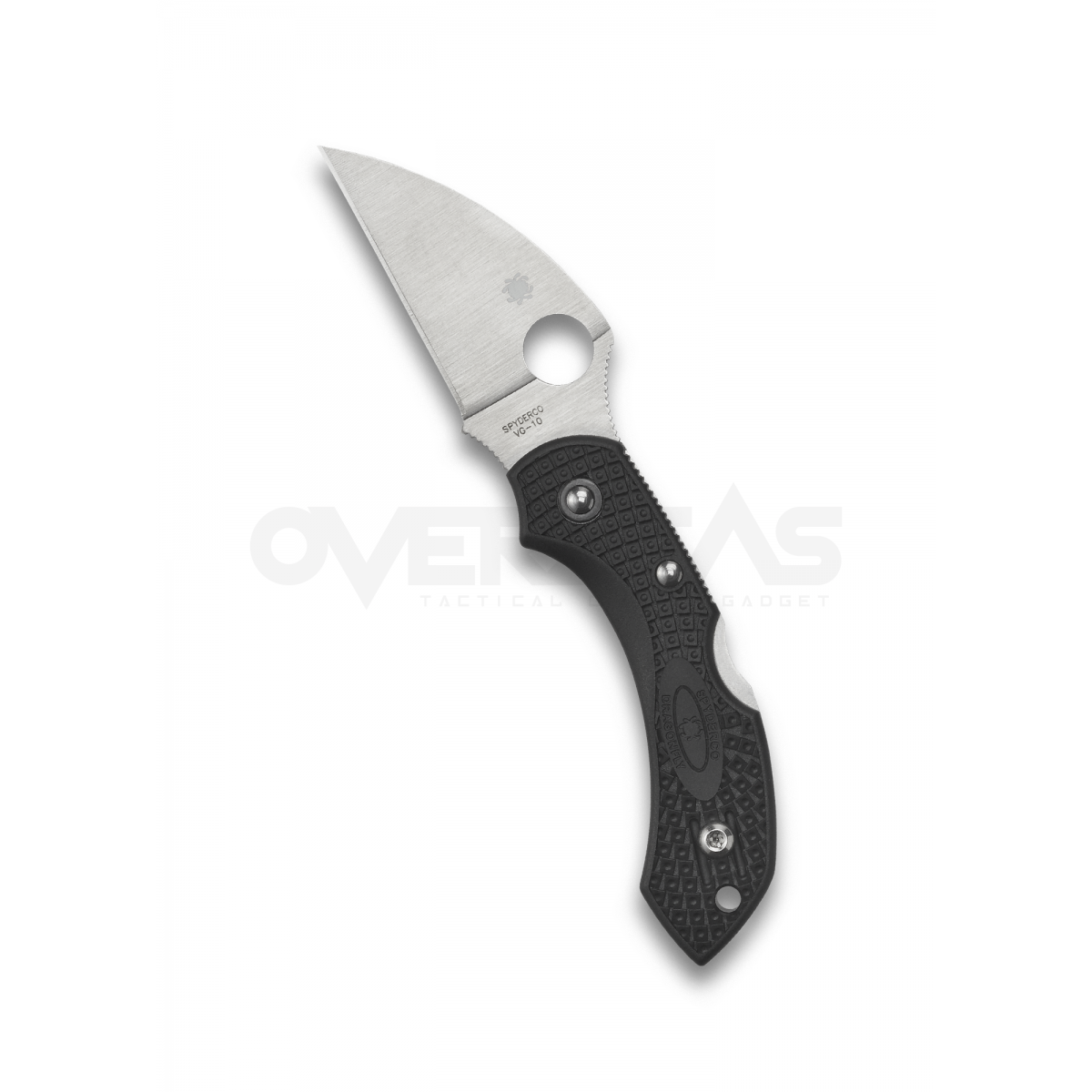 มีดพับ Spyderco Dragonfly 2 Wharncliffe Knife Black FRN (VG-10 2.28" Satin),C28FPWCBK2