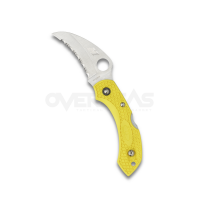 Spyderco Dragonfly 2 Hawkbill Salt Knife Yellow FRN (H1 2.3" Satin Serr),C28SYL2HB