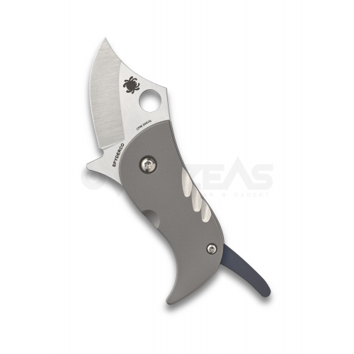 Spyderco Pochi Frame Lock Knife Titanium (S45VN 1.56" Satin),C256TI