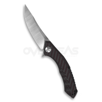 Zero Tolerance Sinkevich 0462 Flipper Knife Red Carbon Fiber (CPM-20CV 3.7" Satin),ZT0462