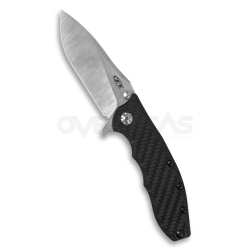 มีดพับ Zero Tolerance 0562CF Hinderer Knife Carbon Fiber (CPM-20CV 3.5" Satin/Stonewash),ZT0562CF