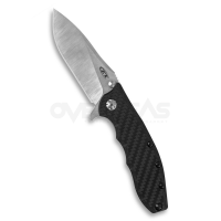 มีดพับ Zero Tolerance 0562CF Hinderer Knife Carbon Fiber (CPM-20CV 3.5" Satin/Stonewash),ZT0562CF