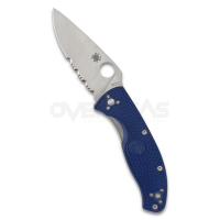 Spyderco Tenacious Lightweight Blue FRN (S35VN 3.375" Satin Combo Edge),C122PSBL