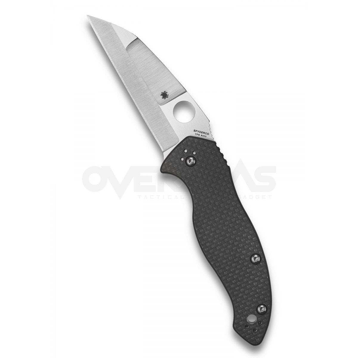 มีดพับ Spyderco Canis Compression Lock Knife Carbon Fiber/G-10 (S30V 3.36" Satin),C248CFP