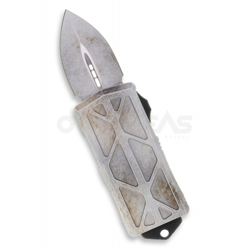 มีดออโต้ Microtech Exocet Dagger Sandtrooper CA Legal OTF Auto Knife (M390 1.9" White ),157-1SA