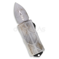มีดออโต้ Microtech Exocet Dagger Sandtrooper CA Legal OTF Auto Knife (M390 1.9" White ),157-1SA