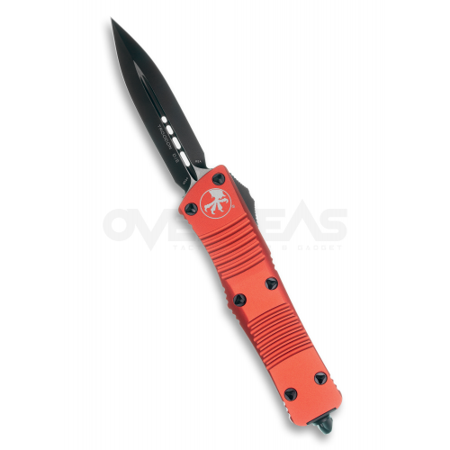 Microtech Troodon D/E OTF Automatic Knife Red (M390 3.0" Black),138-1RD