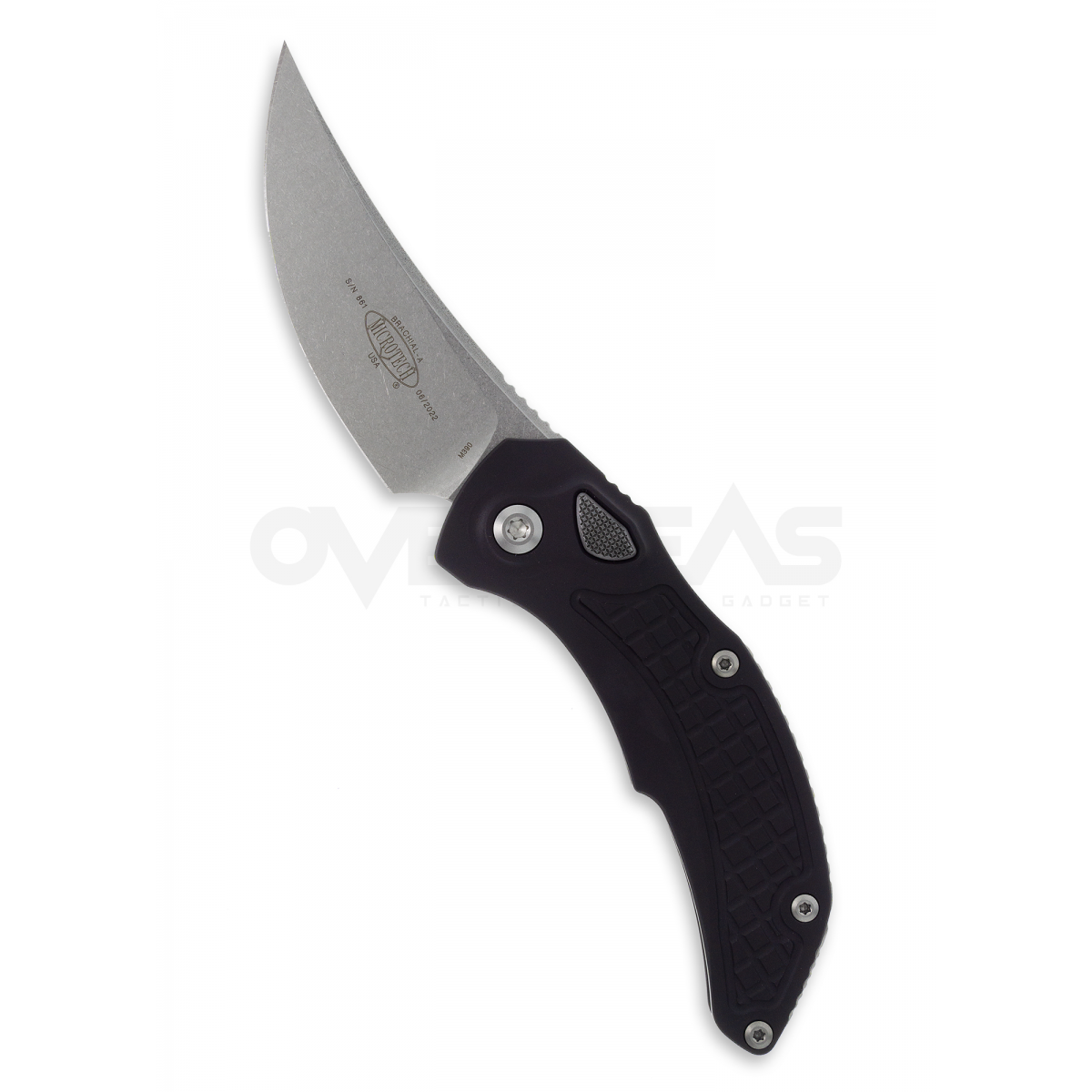 Microtech/Bastinelli Brachial AUTO Folding Knife Black (3.25" SW),268A-10