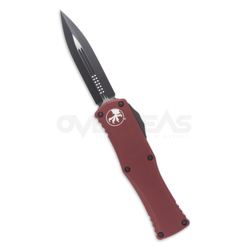 Microtech Hera OTF Automatic Knife Dagger Merlot Red Aluminum (M390 3.0" Black),702-1MR