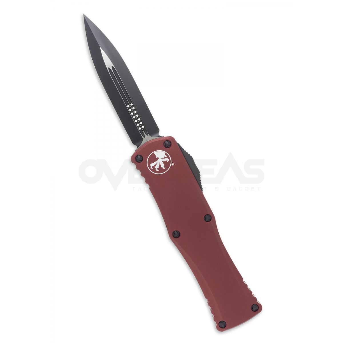 Microtech Hera OTF Automatic Knife Dagger Merlot Red Aluminum (M390 3.0" Black),702-1MR