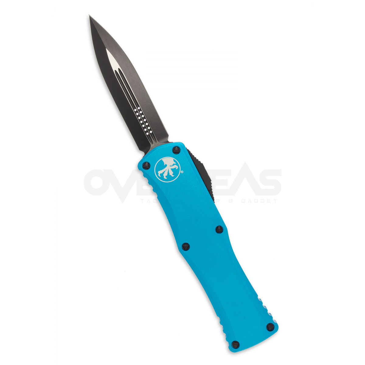 Microtech Hera OTF Automatic Knife Dagger Turquoise Aluminum (M390 3.0" Black),702-1TQ