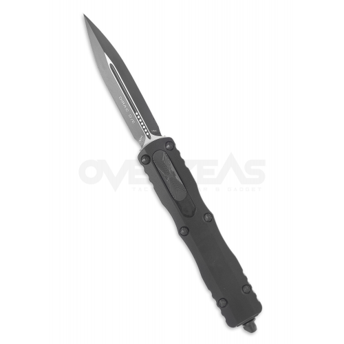 Microtech Dirac Dagger OTF Automatic Knife Black Tactical (M390 2.88" Black),225-1T