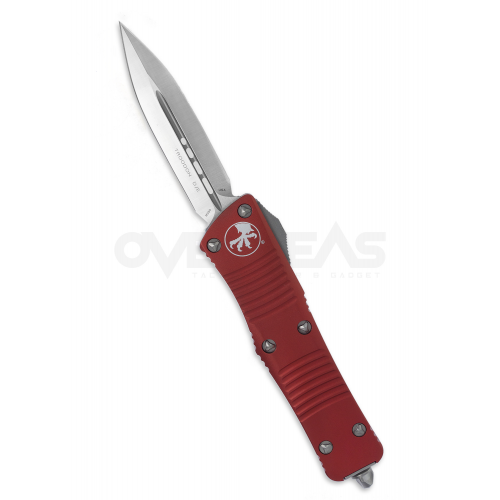 Microtech Troodon D/E OTF Automatic Knife Red (M390 3.0" Satin),138-4RD