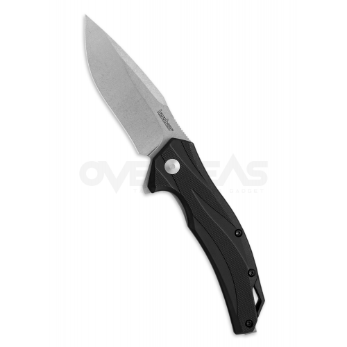 Kershaw Lateral Spring Assisted Knife Black GRN (8Cr13Mov 3.0" Stonewash),1645