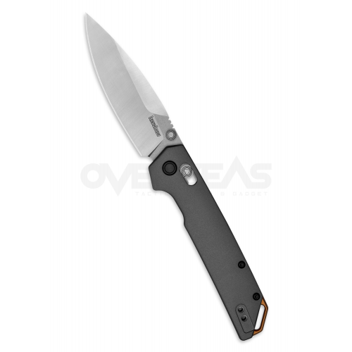 Kershaw Iridium DuraLock Knife Gray Aluminum (D2 3.4" Satin),2038