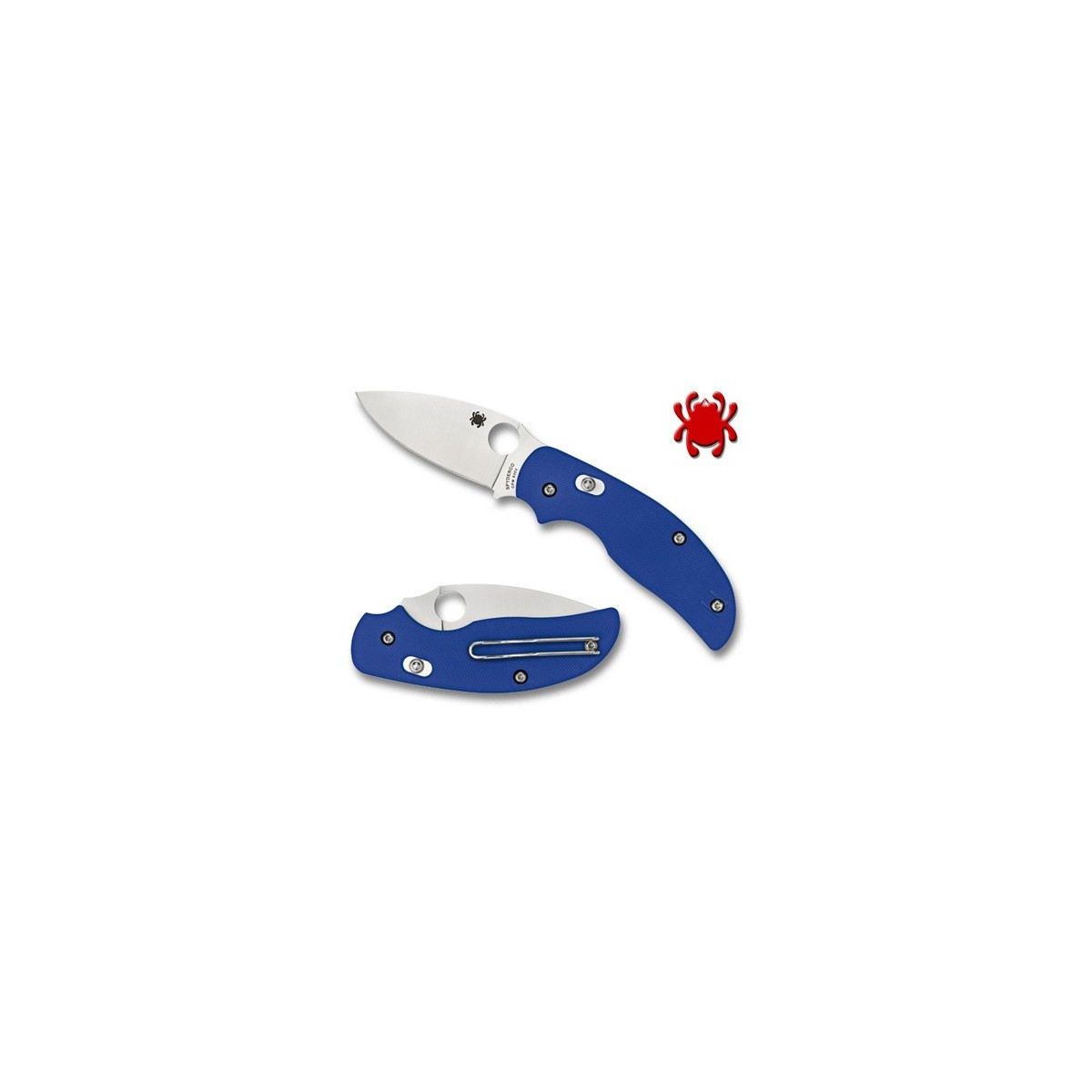 มีด Spyderco Sage 3 Bolt Action C123GPBL - FFG CPM-S30V Blade - Blue G-10 Scales