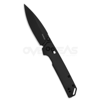 Kershaw Iridium DuraLock Knife Black Aluminum (D2 3.4" Black),2038BLK