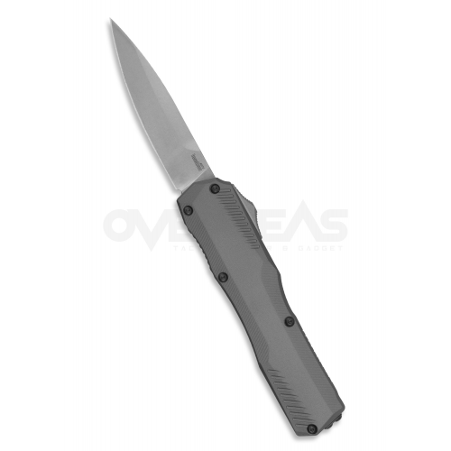 Kershaw Livewire D/A OTF Automatic Knife Gray Aluminum (CPM-MAGNACUT 3.4" SW),9000GRY *Limited Run*