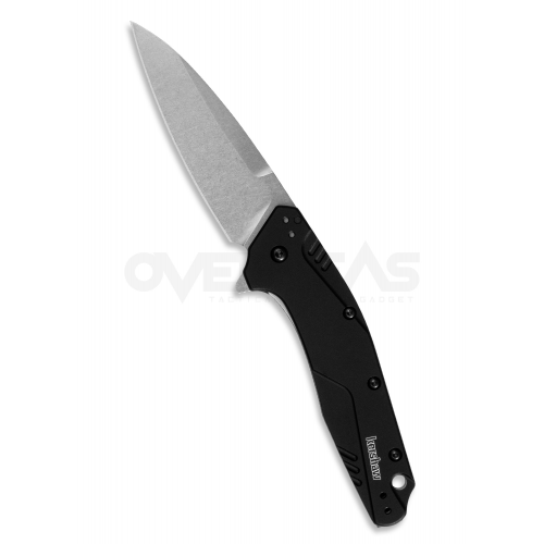 Kershaw Dividend Assisted Opening Knife Black Aluminum (CPM MAGNACUT 3.0" Stonewash),1812BLKMAG *LIMITED RUN*