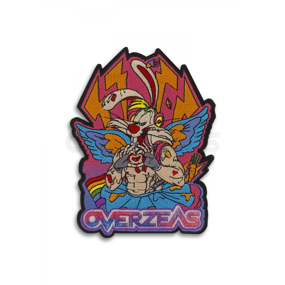 OVERZEAS Embroidery Patch V.1 "Gray Ray The Rabbit",OVZPATCH_V1