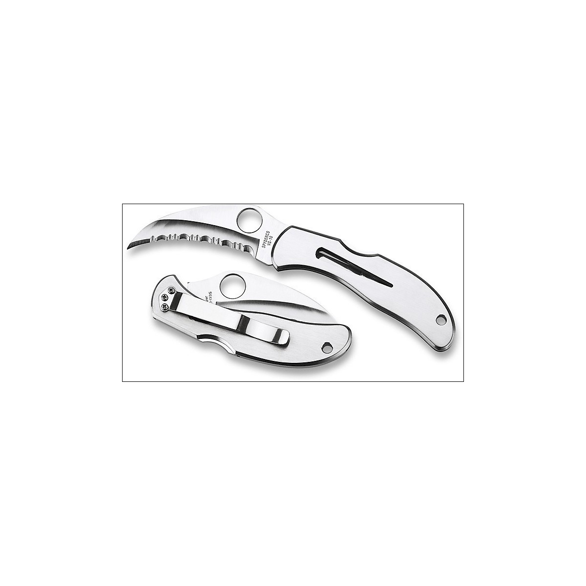 มีด Spyderco Harpy 3-7/8 Closed VG10 Stainless Steel Handle