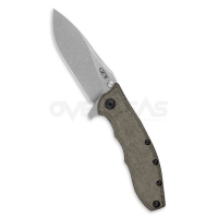 Zero Tolerance (ZT) 0562MIC Hinderer Frame Lock Knife Micarta (CPM-MAGNACUT 3.5" Stonewash),0562MIC