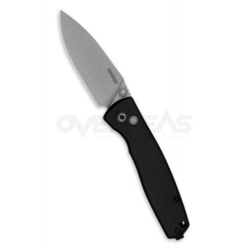 Kershaw Kindred Button Lock Black Aluminum (D2 3.0" Stonewash),2053