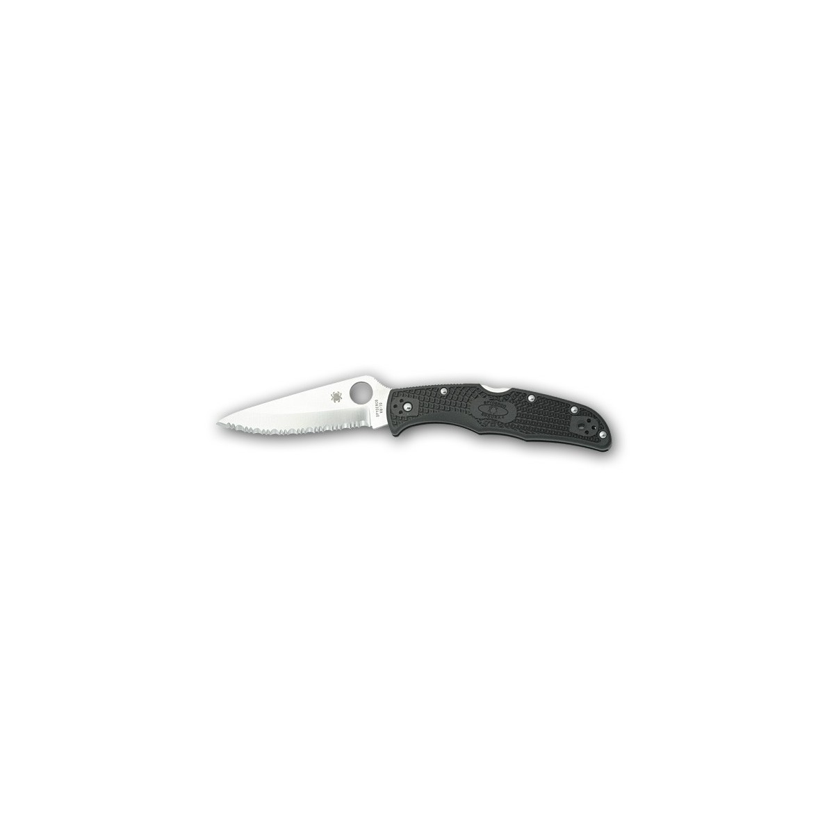 มีด Spyderco Endura 4th Generation 3-3/4" Serrated Edge, Black Handle