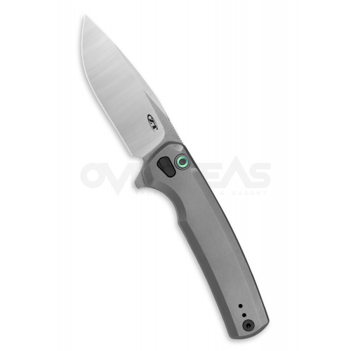 มีดพับ Zero Tolerance 0044 Button Lock Knife Gray Titanium (S45VN 3.25" Satin),ZT0044