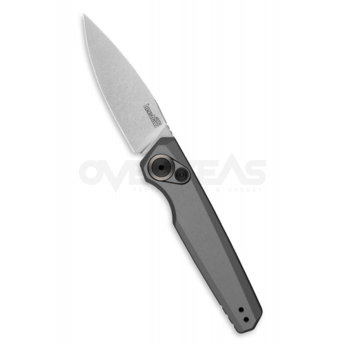 Kershaw Launch 18 Automatic Knife Gray Aluminum (CPM-154CM 2.8" Stonewash),7551