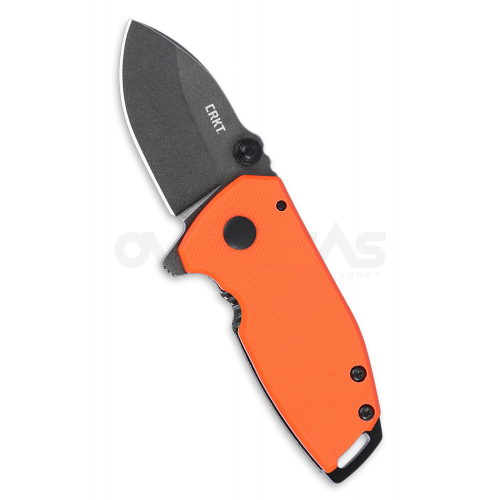 มีดพับ CRKT Burnley Squid Compact Assisted Frame Lock Orange G-10 (D2 1.75" Black SW),2486