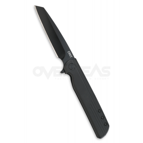 CRKT LCK Spring Assisted Reverse Tanto Black FRN (8Cr13Mov 3.3" Black),3802K