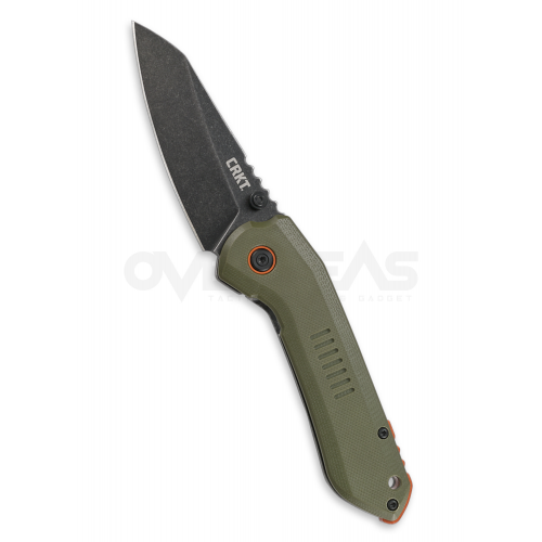 CRKT Schwarz Overland Frame Lock OD Green G-10 (8Cr13Mov 2.99" Blackwash),6280