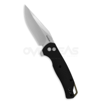 Kershaw Runoff Button Lock Knife Black GFN (8Cr13Mov 3.1" Stonewash),1429