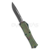 Microtech Hera II Mini Recurve OTF Automatic Knife Outbreak Series (M390MTK 3" Black SW),1705M-1OBDS