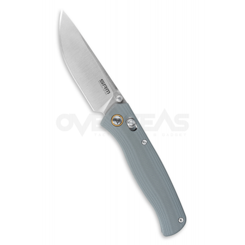 มีดพับ SRM Ambi Lock Knife Black G-10 (10Cr15CoMoV 3.2" Satin),255L-GK2