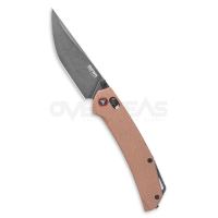 มีดพับ SRM Asika Ambi Lock Knife Earth Brown Micarta (14C28N 3.4" Blackwash),411L-MN