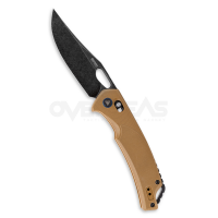 SRM Retreiver Ambi Lock Tan G-10 (D2 3.5" Blackwash),9201-GW