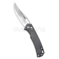 มีดพับ SRM Retreiver Ambi Lock Black Micarta (10Cr15CoMoV 3.5" Satin),9203-MB