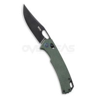 มีดพับ SRM Retreiver Ambi Lock OD Green Micarta (10Cr15CoMoV 3.5" Blackwash),9203-MG2