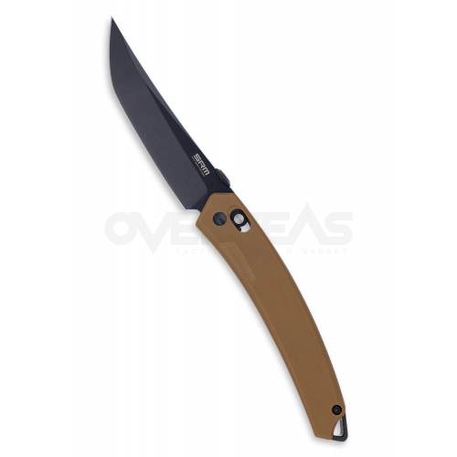 มีดพับ SRM Ambi Lock Tan G-10 (8Cr13Mov 3.5" Black),9211-GW