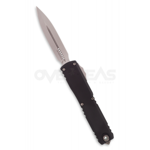 Microtech Ultratech ZBP Gen III D/E OTF Automatic Black Aluminum (M390MK 3.5" Stonewash),1122-10