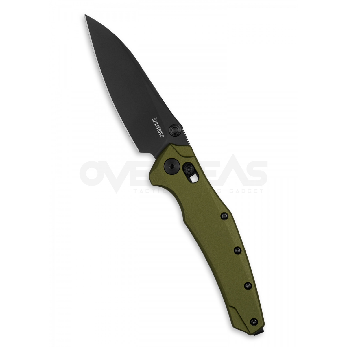 มีดพับ Kershaw Barenuckle DuraLock Knife OD Green Aluminum (MAGNACUT 3.5" PVD),6777