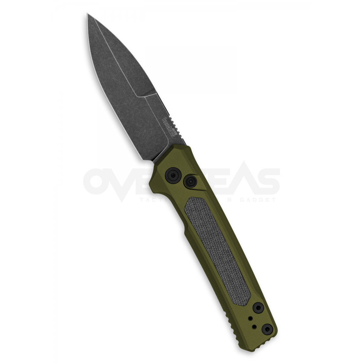 Kershaw Launch 22 Automatic Knife Green Aluminum/Micarta (MAGNACUT 3.5" Black SW),7205