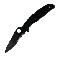 Endura 4, Black FRN Handle, Black Blade, ComboEdge