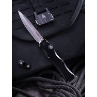 Microtech Halo IV S/E OTF Automatic Knife Black (M390MK 3.85" Stonewash),1150-10MS1