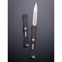 Microtech Nemesis IV D/E OTF Automatic Black (M390MK 4.4" Stonewash),1152-10MS1 *MARFIONE SELECT*