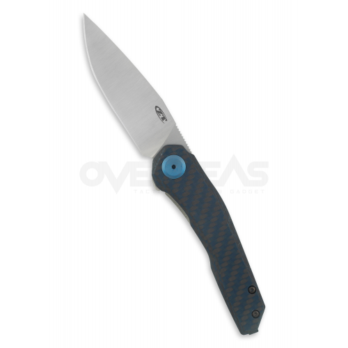 Zero Tolerance 0545BLUCF Titanium Frame Lock Blue CF (MAGNACUT 3.2" Satin),0545BLUCF
