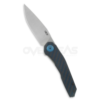 Zero Tolerance 0545BLUCF Titanium Frame Lock Blue CF (MAGNACUT 3.2" Satin),0545BLUCF